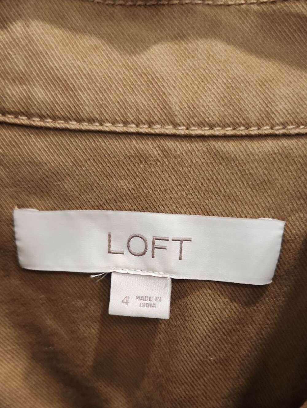 LOFT Tan Utility Field Jacket - Picture 2 of 3